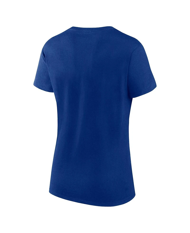 Fanatics Women's Blue Tampa Bay Lightning Risk Cotton T-Shirt