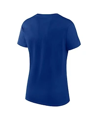 Fanatics Women's Blue Tampa Bay Lightning Risk Cotton T-Shirt
