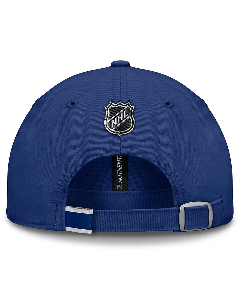 Fanatics Men's Blue Toronto Maple Leaf's Authentic Pro Prime Adjustable Hat