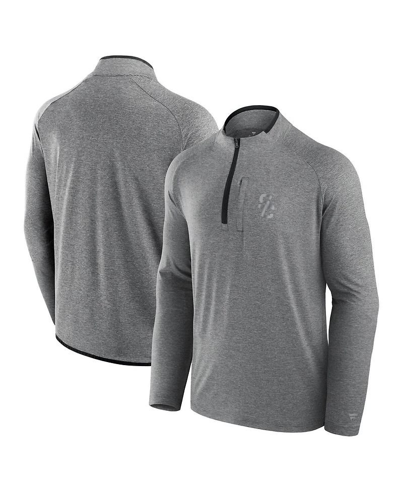 Fanatics Men's Black Usc Trojans Mock Neck Half-Zip Pullover Jacket