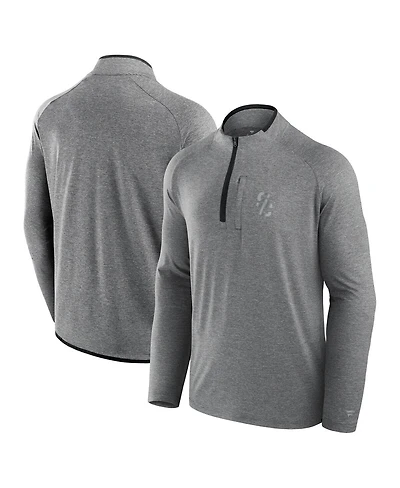 Fanatics Men's Black Usc Trojans Mock Neck Half-Zip Pullover Jacket