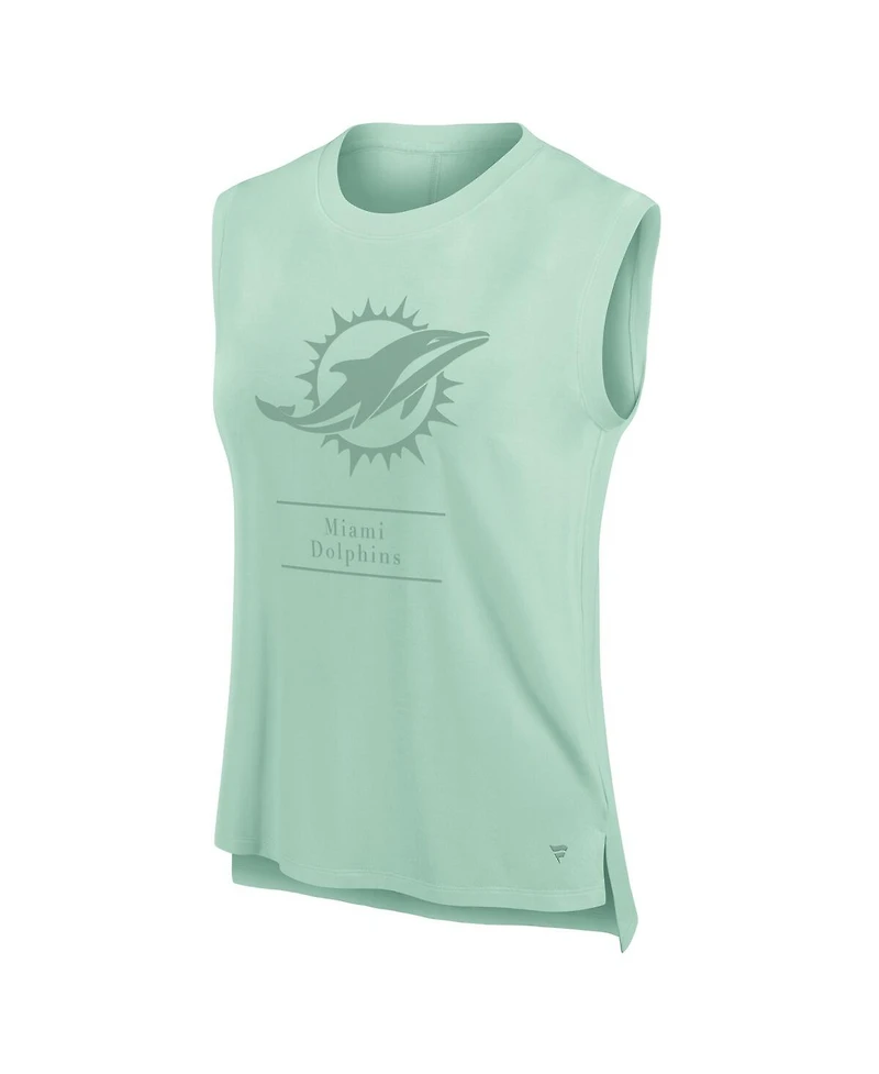 Fanatics Women's Mint Miami Dolphins Studio Embrace Tank Top
