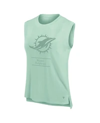 Fanatics Women's Mint Miami Dolphins Studio Embrace Tank Top