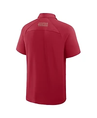 Fanatics Men's Scarlet San Francisco 49ers Back Around Raglan Polo Shirt
