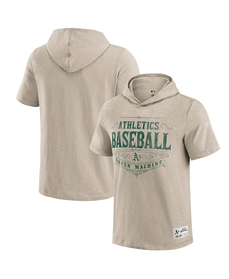 Darius Rucker Collection by Fanatics Men's Tan Oakland Athletics Hooded T-Shirt