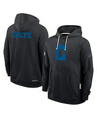 Nike Men's Black Indianapolis Colts Sideline Alt 2 Tight Coverage Performance Pullover Hoodie