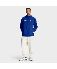 Nike Men's Royal Denver Broncos Sideline Alt Pack Anorak Half-Zip Hoodie Jacket
