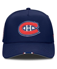 Fanatics Men's Navy Montreal Canadiens 2025 Nhl Draft Authentic Pro On-Stage Podium A-Frame Adjustable Hat