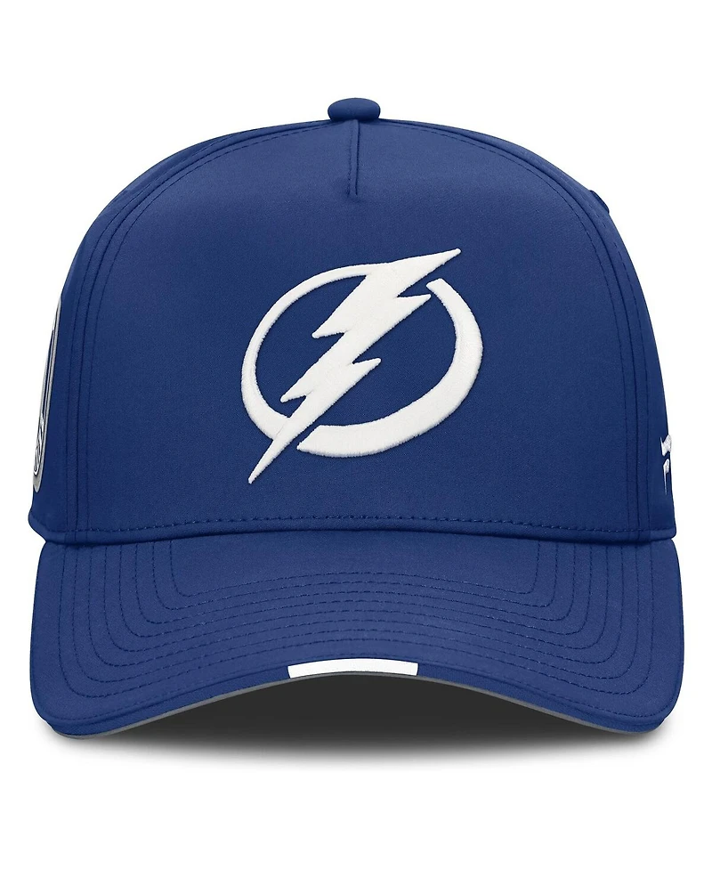 Fanatics Men's Blue Tampa Bay Lightning 2025 Nhl Draft Authentic Pro On-Stage Podium A-Frame Adjustable Hat