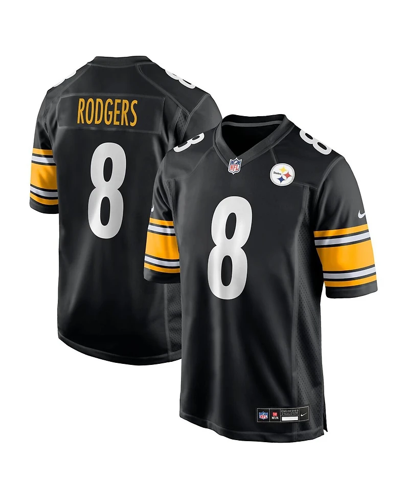 Nike Men's Aaron Rodgers Black Pittsburgh Steelers Game Jersey