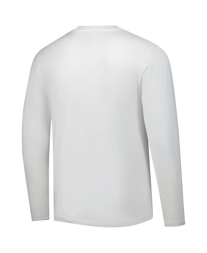 Fanatics Men's White Texas Rangers Press Box Long Sleeve T-Shirt