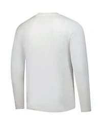 Fanatics Men's White Texas Rangers Press Box Long Sleeve T-Shirt