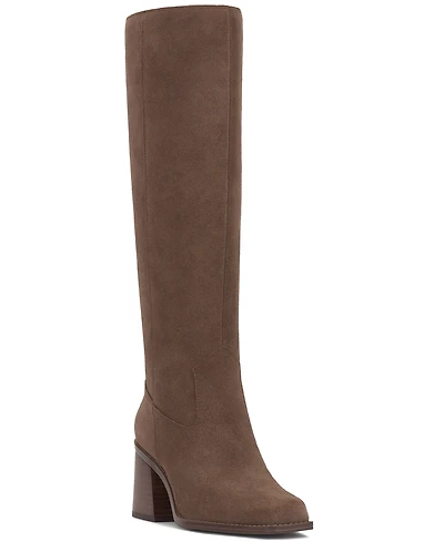 Vince Camuto Womens's Sangeti Block-Heel Wide-Calf Knee-High Boots