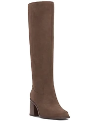Vince Camuto Womens's Sangeti Block-Heel Wide-Calf Knee-High Boots