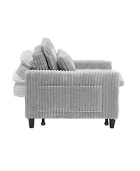 Streamdale Furniture Grey Small Space Sofa Bed with Pillow