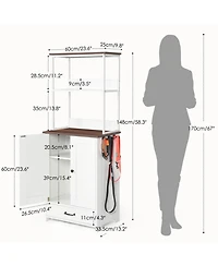 Streamdale Furniture Pet Feeding Station with Storage & Shelving