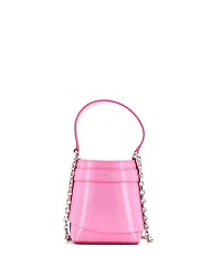 Pre-Owned Givenchy Micro Gv Shark Lock Bucket Bag Leather
