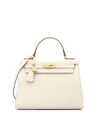 Pre-Owned Hermes Kelly 28 Handbag Light Epsom with Gold Hardware