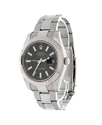 Pre-Owned Rolex Oyster Perpetual Datejust Ii Automatic Watch in Stainless Steel and White Gold 41mm