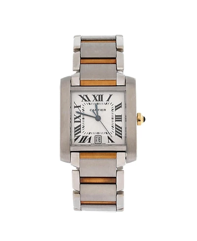 Pre-Owned Cartier Tank Francaise Automatic Watch in Stainless Steel and Gold 28mm