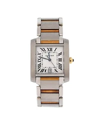 Pre-Owned Cartier Tank Francaise Automatic Watch in Stainless Steel and Gold 28mm
