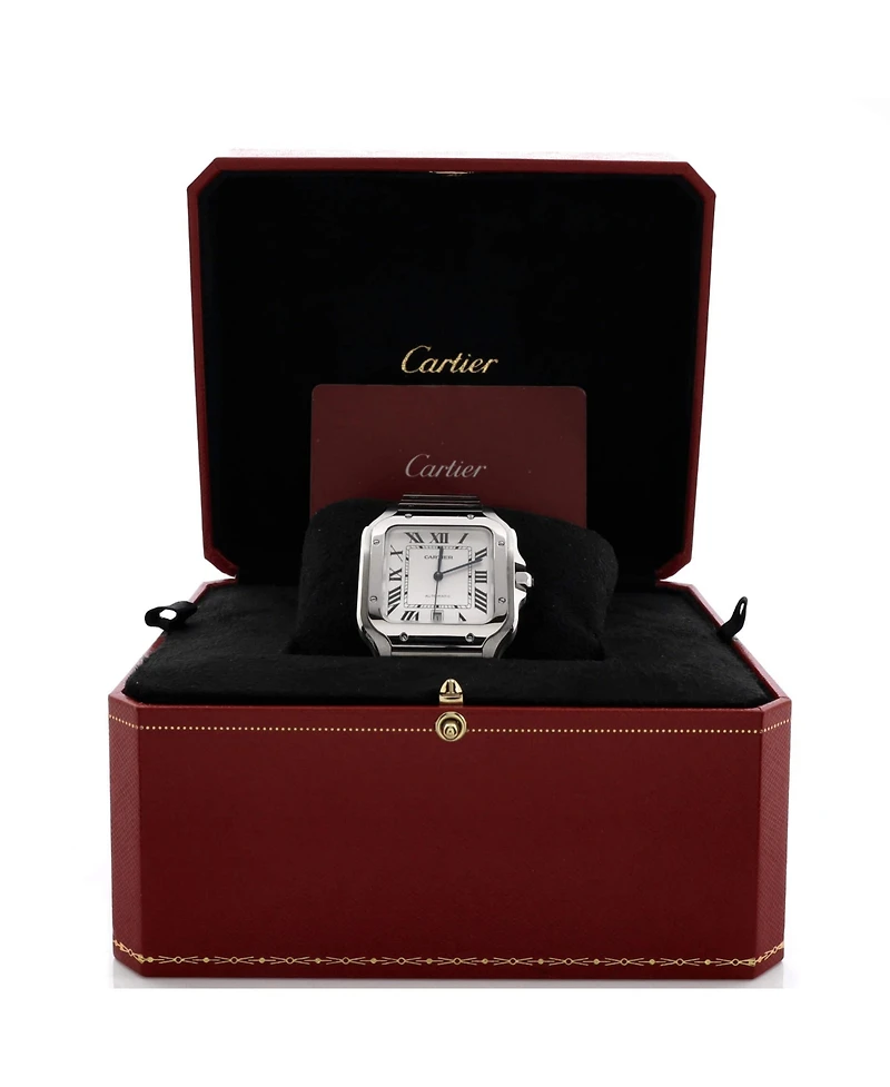 Pre-Owned Cartier Santos de Cartier Automatic Watch in Stainless Steel 40mm