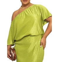 Fashion-szn Curve Women's Chevron Midaxi Dress