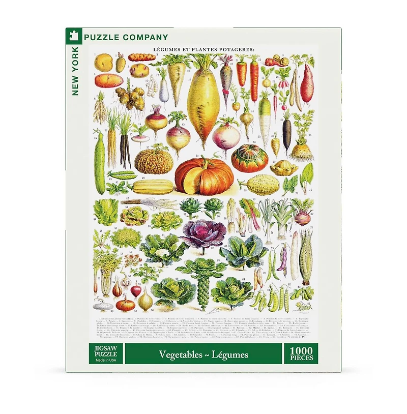 New York Puzzle Company Vegetables Legumes 1000 Piece Puzzle