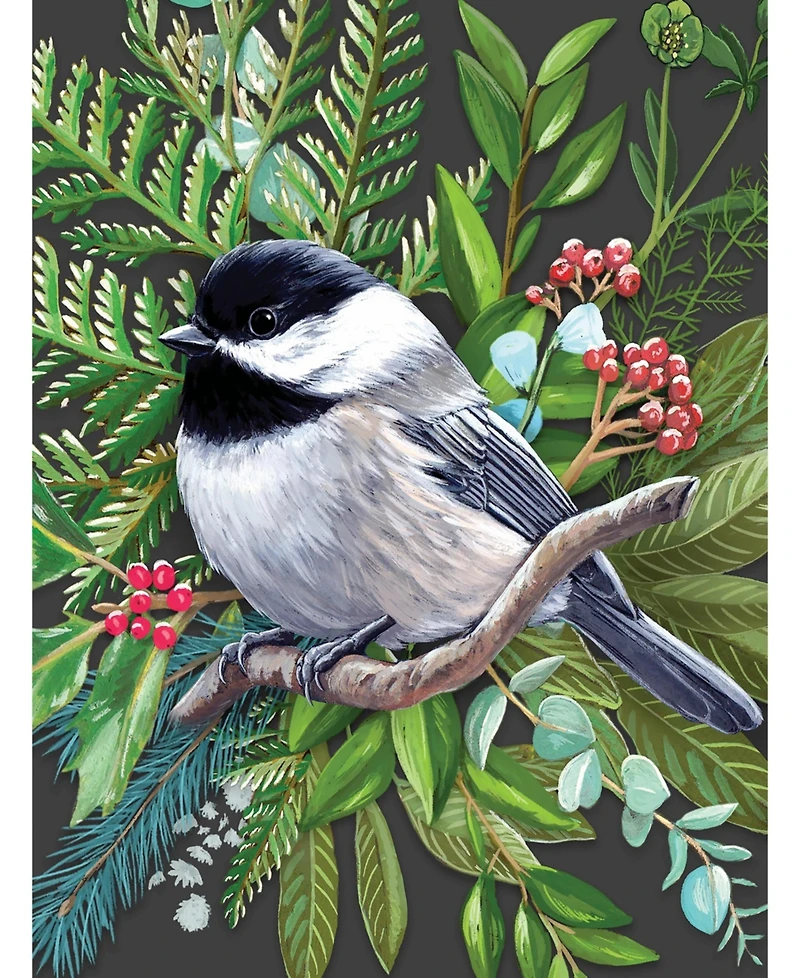 New York Puzzle Company Black-capped Chickadee 500 Piece Puzzle