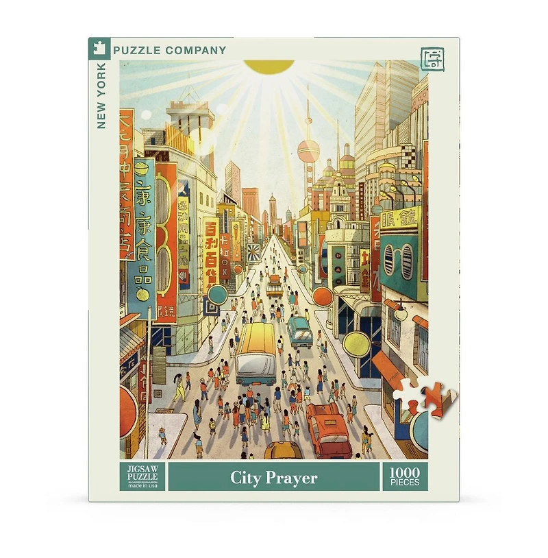 New York Puzzle Company City Prayer 1000 Piece Puzzle