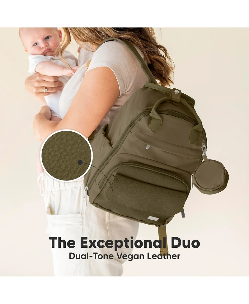 KeaBabies Play Diaper Bag Backpack Comes with Portable Changing Pad, Baby for Mom, Travel Essential