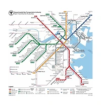 New York Puzzle Company Boston T Map 500 Piece Puzzle