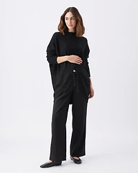 Ripe Maternity Hallie Cross Over Knit Sweater Black for Stylish Comfort