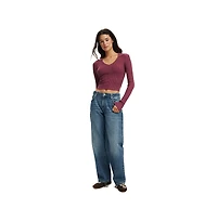 Cotton On Women's Everfine Rib V-Neck Polo