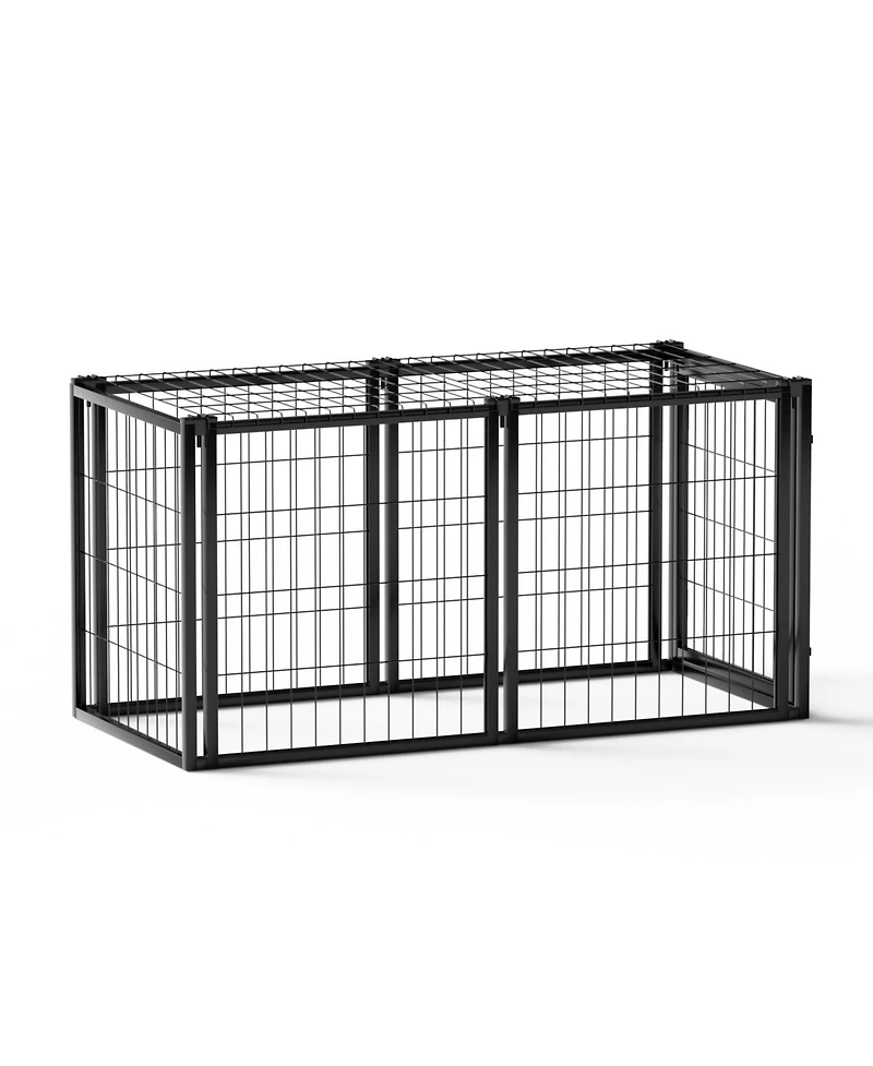 Streamdale Furniture 47" Dog Crate Kennel Playpen - Small/Medium Dogs Black