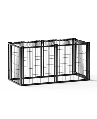 Streamdale Furniture 47" Dog Crate Kennel Playpen - Small/Medium Dogs Black