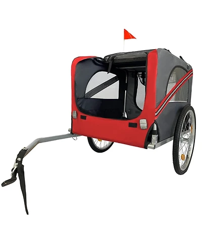 Streamdale Furniture Outdoor Heavy Duty Foldable Utility Pet Stroller Dog Carriers Bicycle Trailer