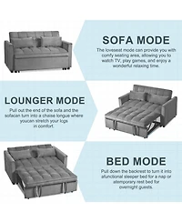 Streamdale Furniture Convertible Sleeper Sofa Bed - Dark Grey