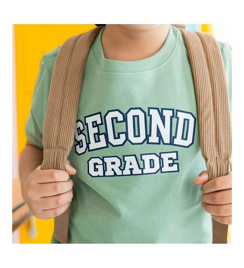 Sweet Wink Little and Big Boys Second Grade Varsity Short Sleeve T-Shirt