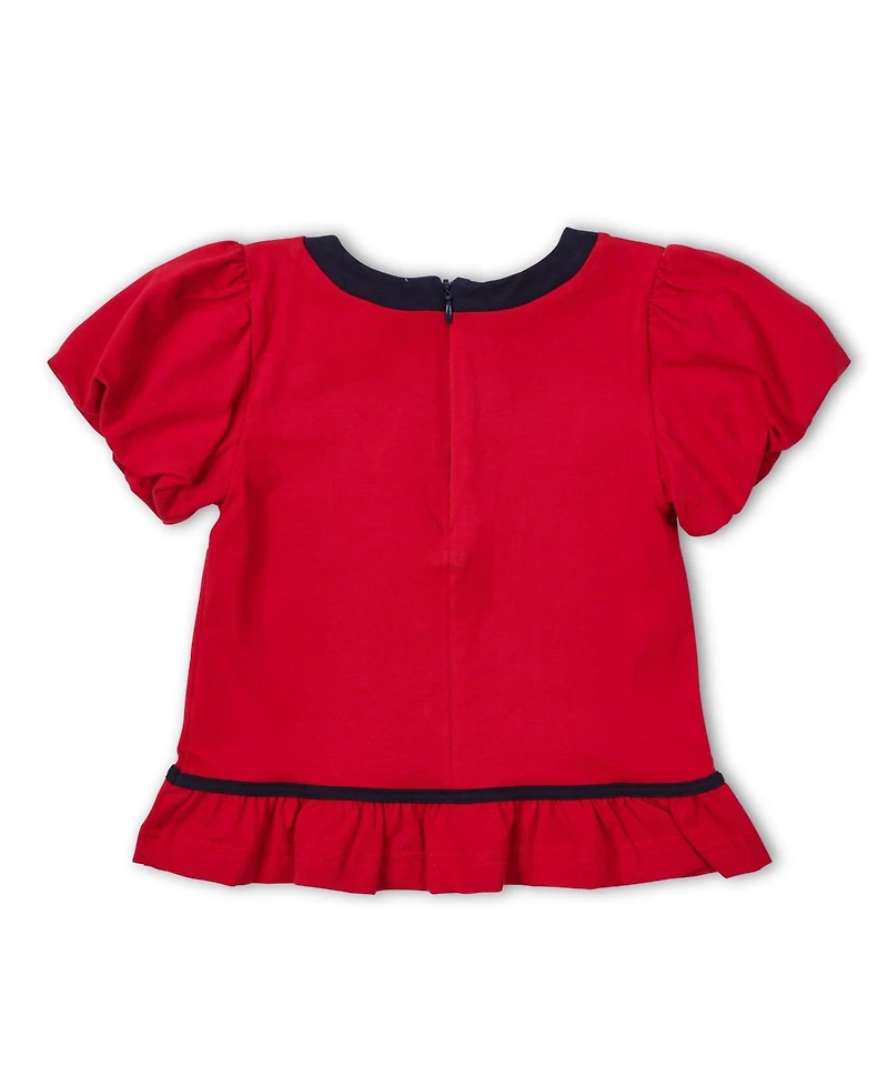 Florence Eiseman Toddler Girls Bubble Sleeve Top With Cherries
