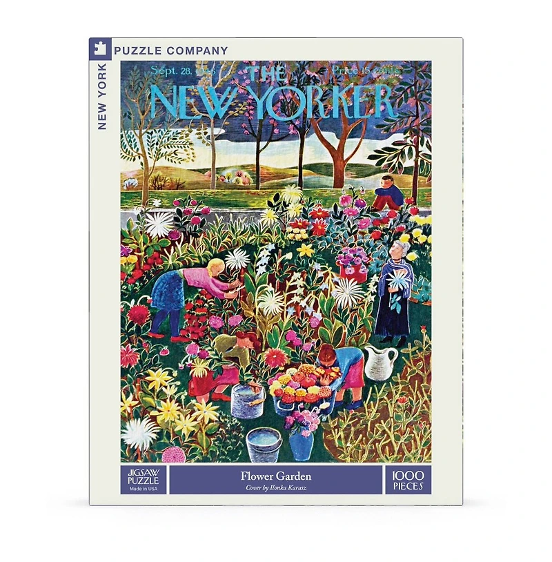 New York Puzzle Company Flower Garden 1000 Piece Puzzle