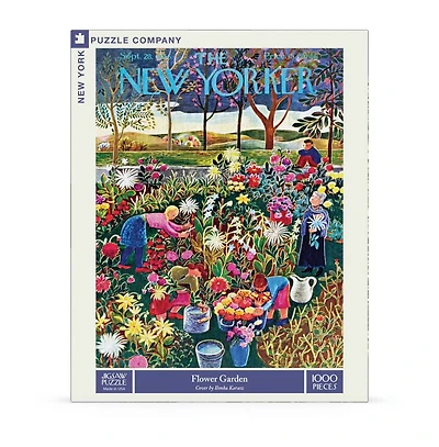 New York Puzzle Company Flower Garden 1000 Piece Puzzle