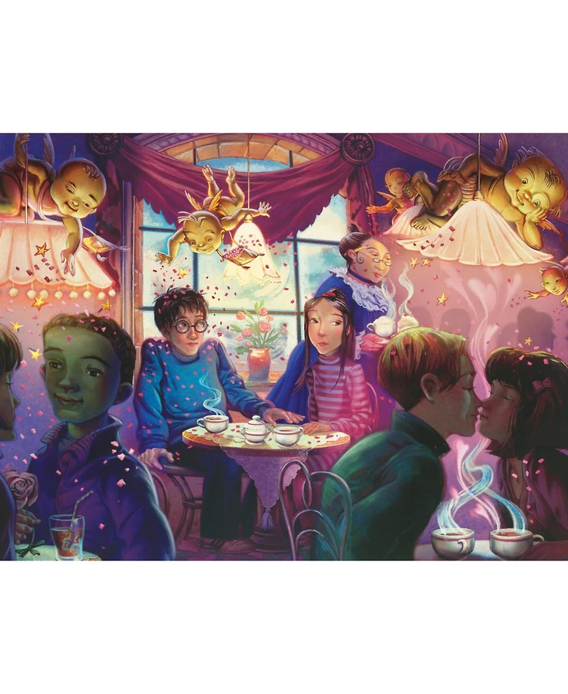New York Puzzle Company Madam Puddifoot's Tea Shop 500 Piece Puzzle