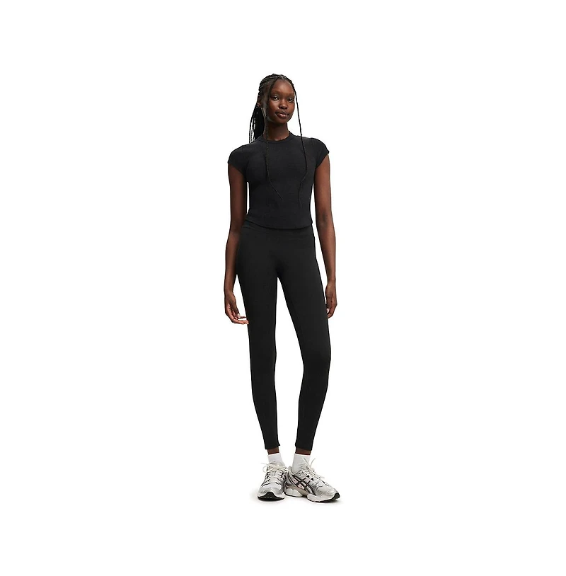 Cotton On Women's Active Curved Hem Baby Tee
