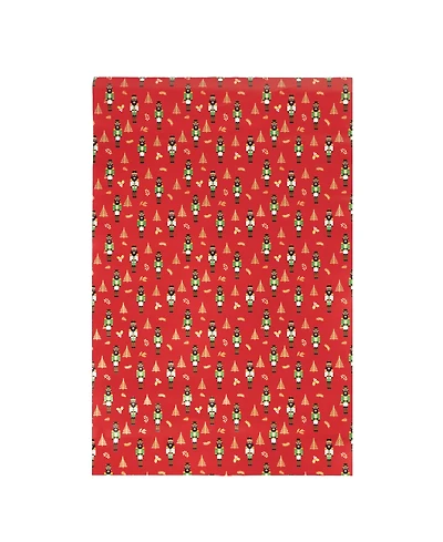Black Paper Party Nutcracker Gift Wrap