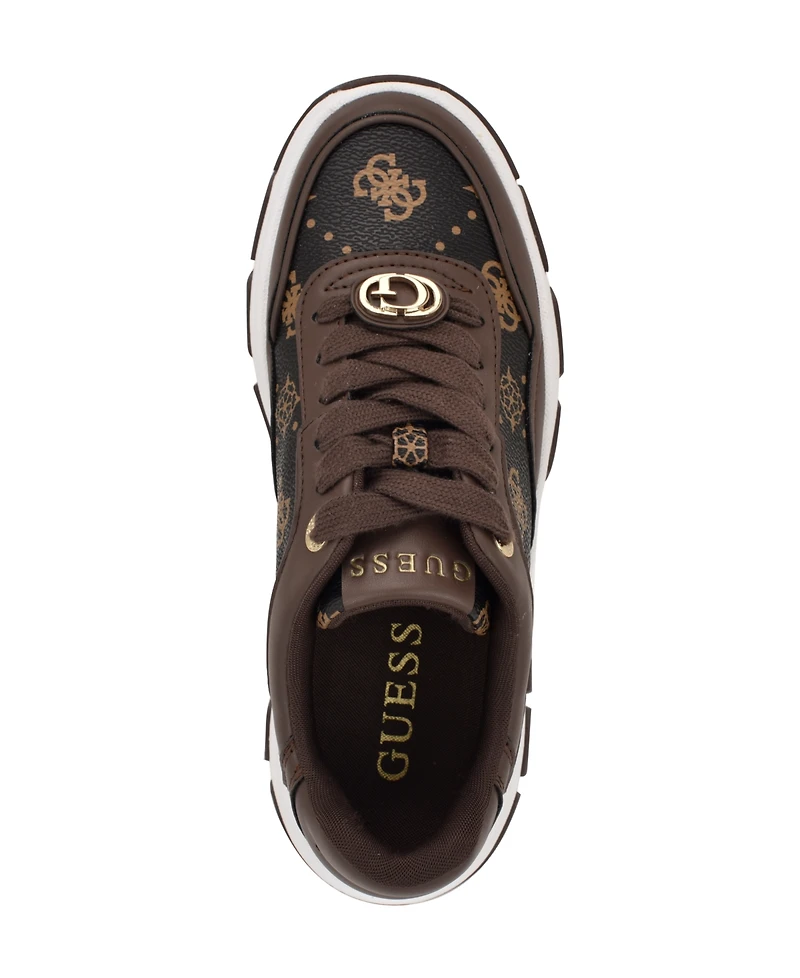 Guess Women's Berrett Quattro G Lace-Up Platform Hiker Sneakers