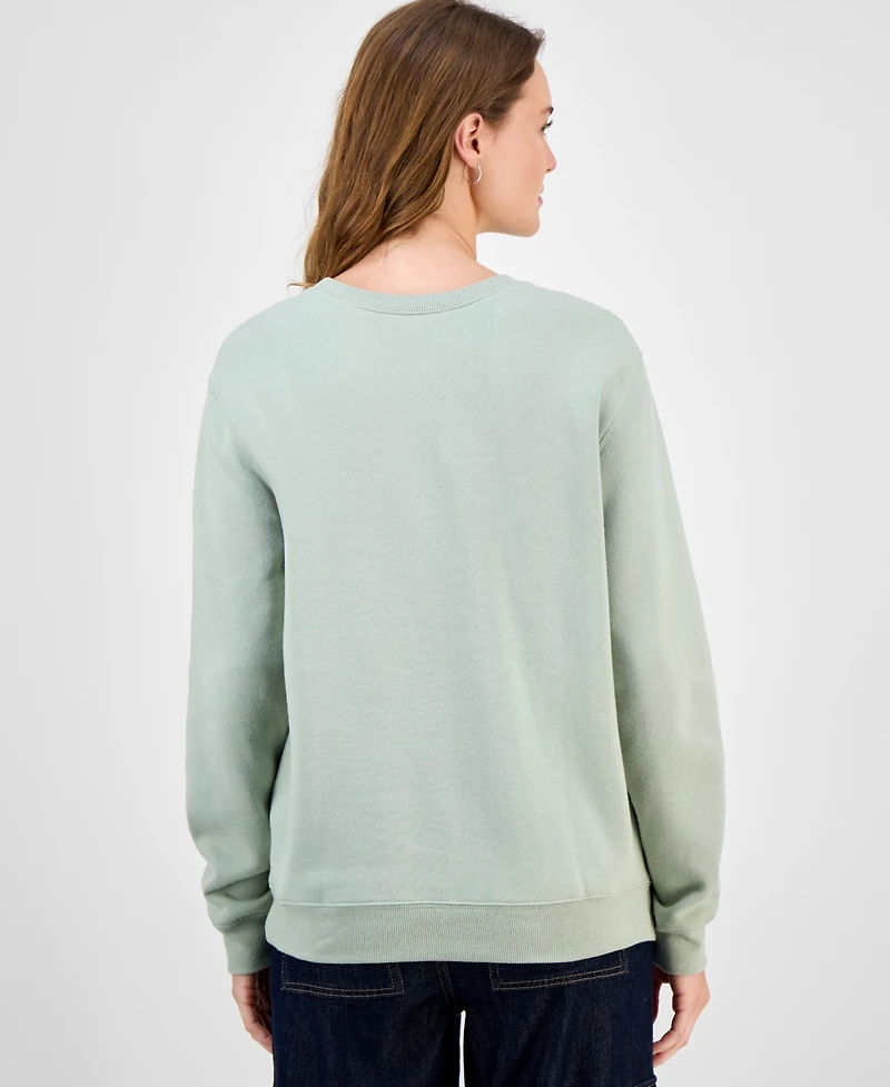 Love Tribe Juniors' All Star Snoopy Crewneck Sweatshirt
