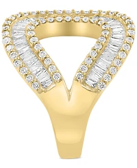 Effy Diamond Round & Baguette Looped Cuff Ring (1-5/8 ct. t.w.) in 14k Gold