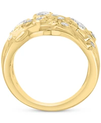 Effy Collection Diamond Three-Row Ring (3/4 ct. t.w.) in 14k Yellow Gold
