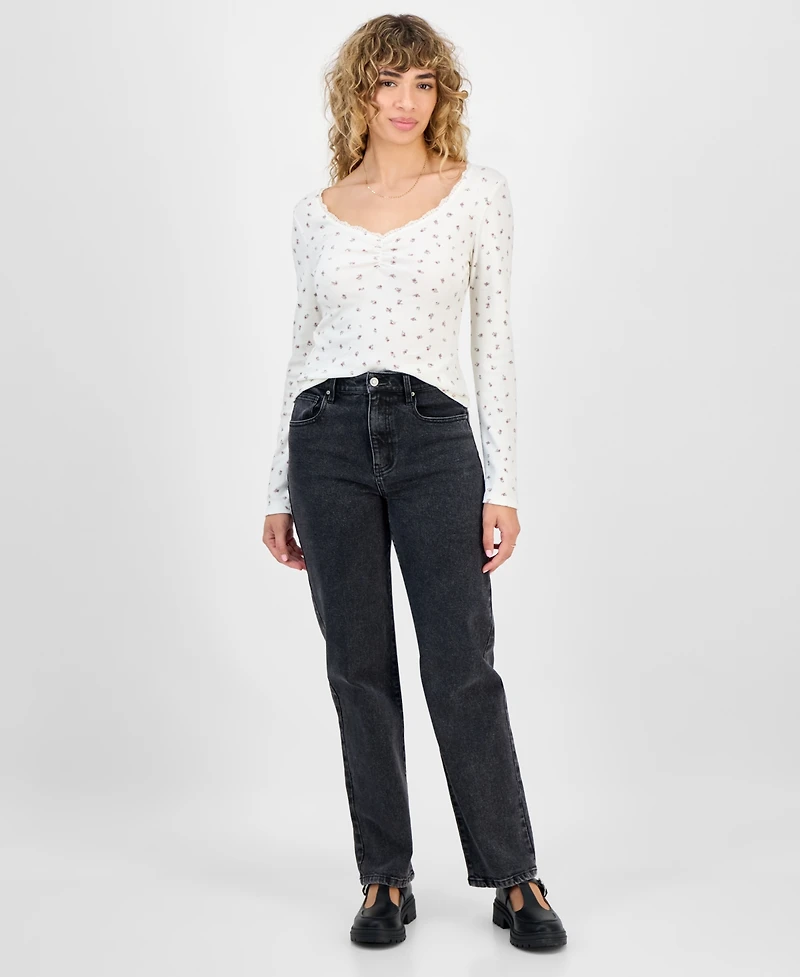 Celebrity Pink Juniors' Skater Straight Leg Jeans